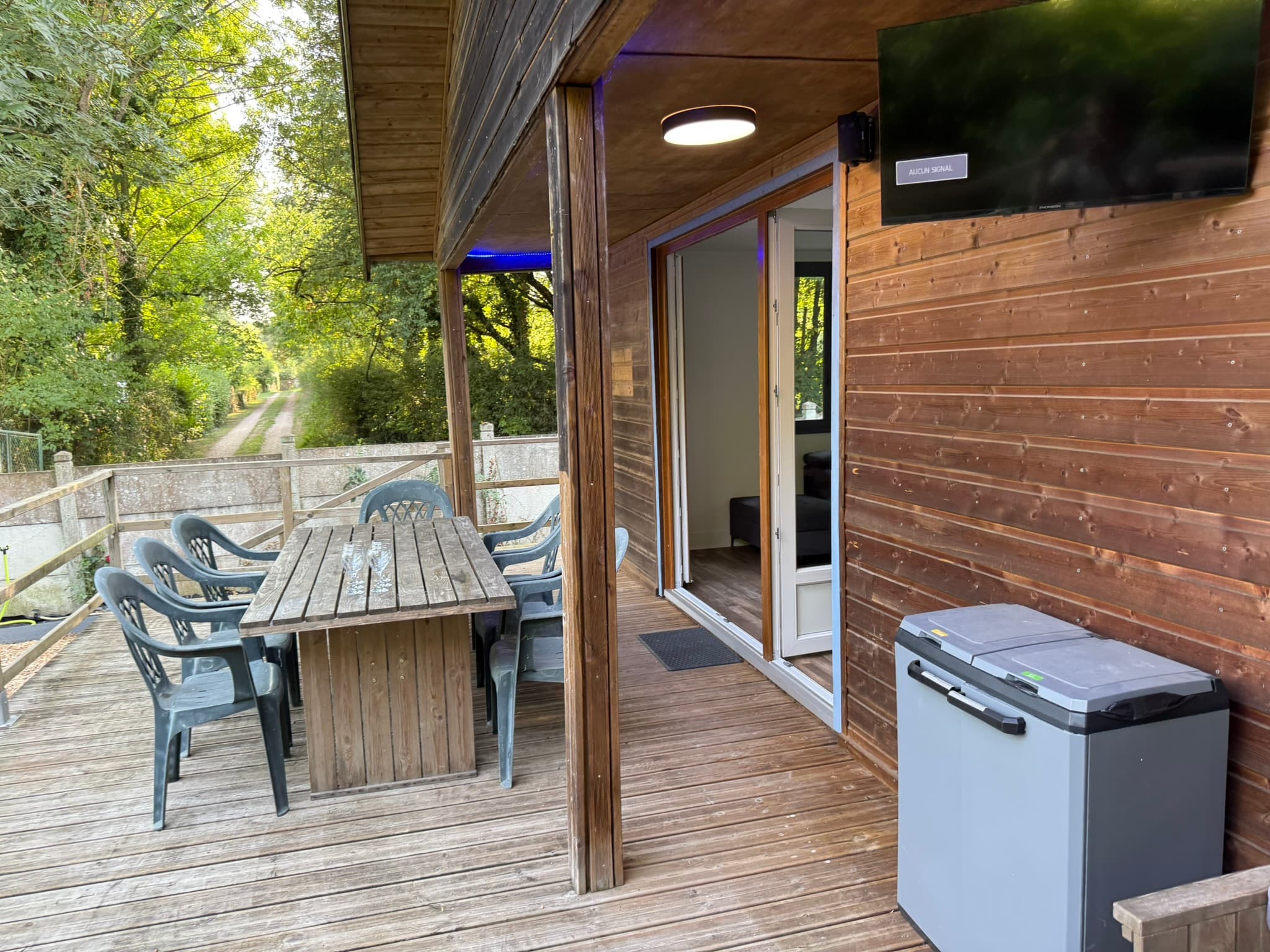 Terrasse arrière du chalet
